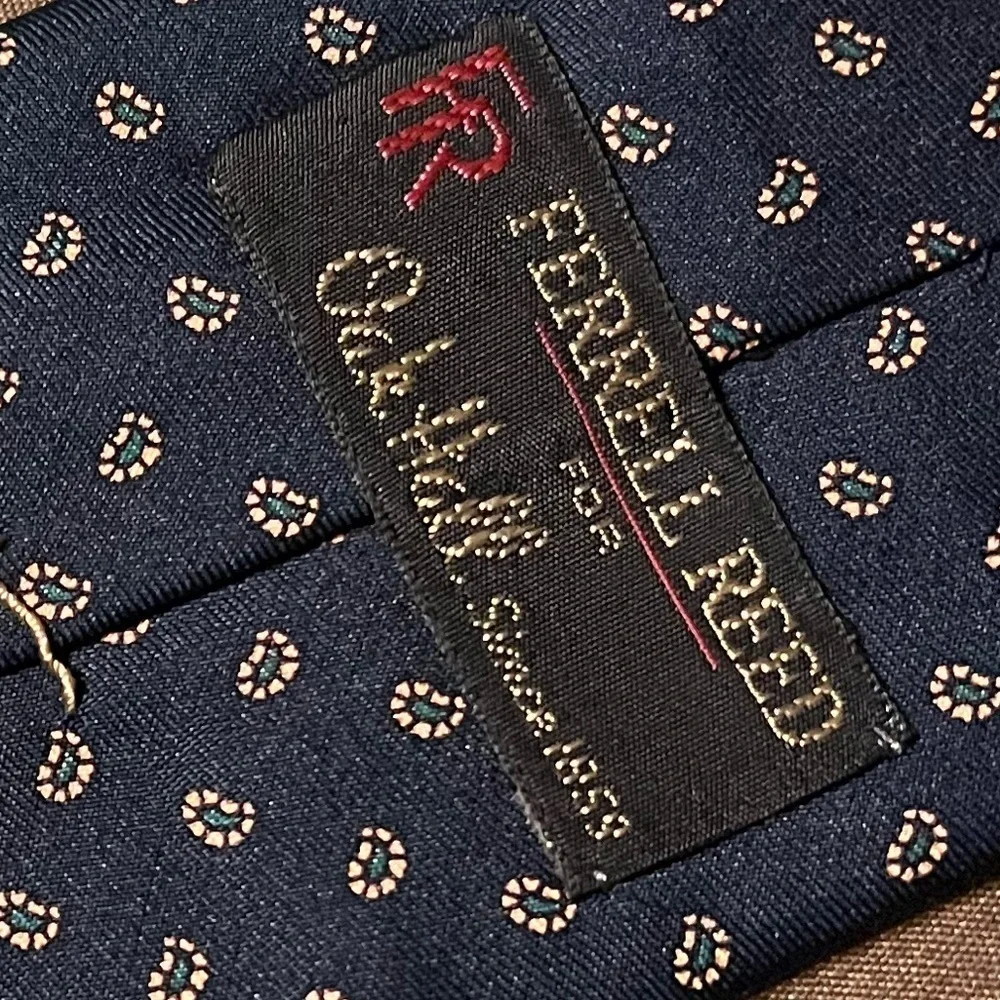 Ferrell Reed Navy 100% Silk Tie